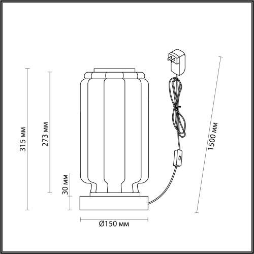 Настольная лампа Odeon Light Jam 5408/10TL изображение в интернет-магазине Cramer Light фото 5