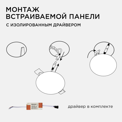 Встраиваемая светодиодная панель безрамочная Apeyron FLP 06-103 изображение в интернет-магазине Cramer Light фото 11