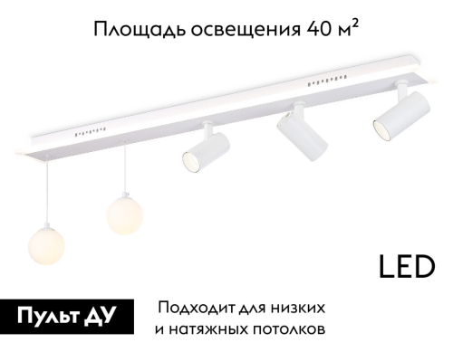 Потолочная люстра Ambrella Light Comfort LineTech FL66201 изображение в интернет-магазине Cramer Light фото 2