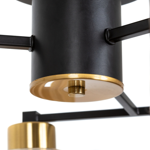 Потолочная люстра Arte Lamp Leo A7027PL-6BK изображение в интернет-магазине Cramer Light фото 5