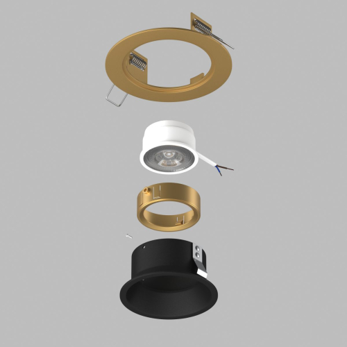 Встраиваемый светильник Lightstar Domino (214613+214607+214003) D61307GMOD изображение в интернет-магазине Cramer Light фото 3