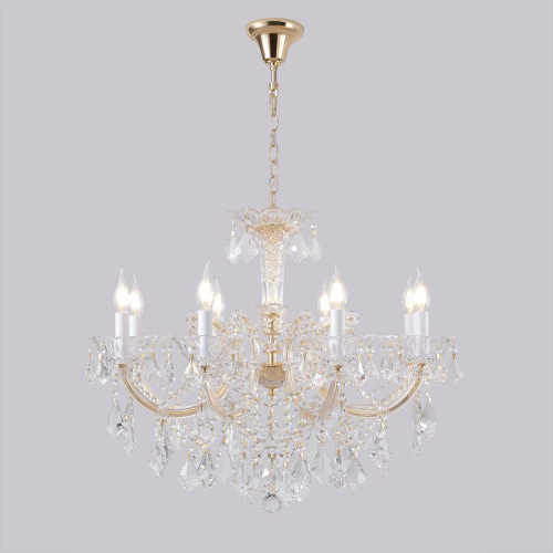 Подвесная люстра Crystal Lux CRISTELLE SP8 GOLD изображение в интернет-магазине Cramer Light фото 9