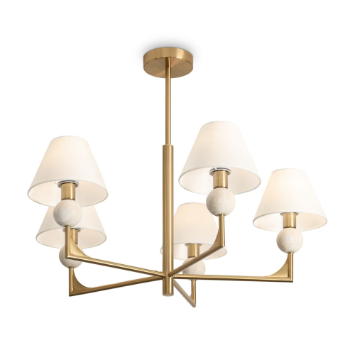 Люстра на штанге Freya Riley FR2043CL-05BS изображение в интернет-магазине Cramer Light фото 5