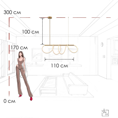 Подвесной светильник Loft IT Thread 10388P/A Brass изображение в интернет-магазине Cramer Light фото 8