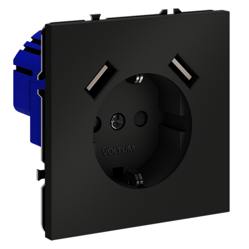 Розетка с USB, А+А Voltum S70 VLS040408 дополнительное фото фото 5