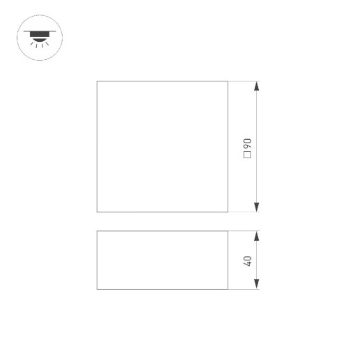 Встраиваемый светильник Arlight DL-GRIGLIATO-S90x90-12W Warm3000 047679 изображение в интернет-магазине Cramer Light фото 2