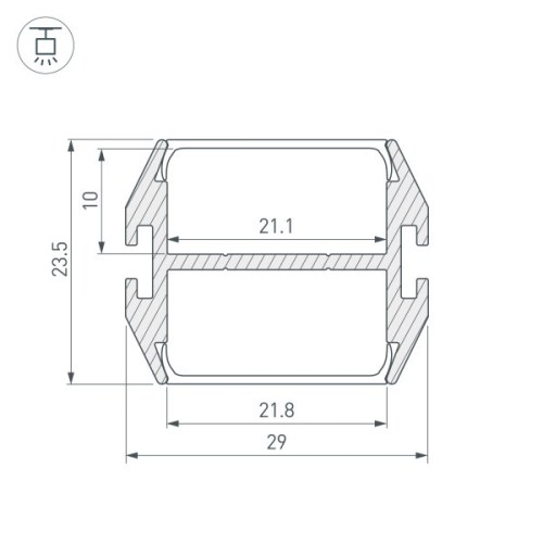 Профиль Arlight PLS-LOCK 032864 изображение в интернет-магазине Cramer Light фото 2