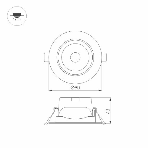 Светильник Downlight Arlight Polar 032860 изображение в интернет-магазине Cramer Light фото 6
