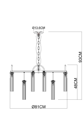 Подвесная люстра Arte Lamp Borgia A4088LM-15AB изображение в интернет-магазине Cramer Light фото 7