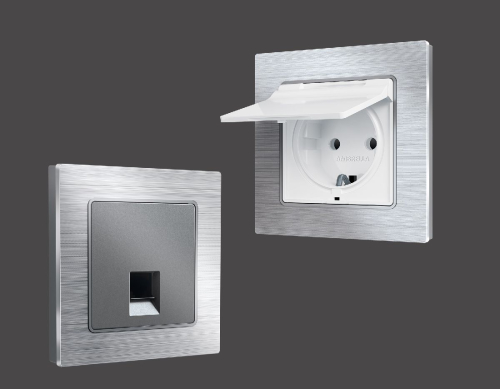 Рамка четырехместная Ambrella Volt Platos AF550104 дополнительное фото фото 3