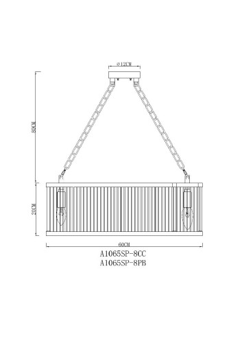 Подвесная люстра Arte Lamp Anetta A1065SP-8PB изображение в интернет-магазине Cramer Light фото 5