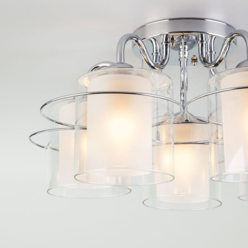 Потолочная люстра Eurosvet Darcy 30160/5 хром изображение в интернет-магазине Cramer Light фото 3