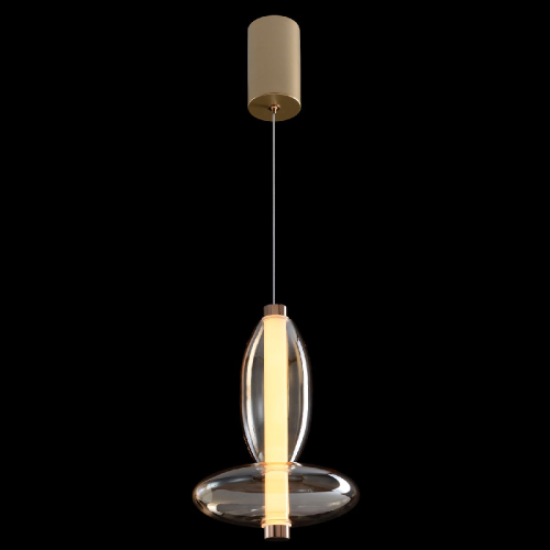 Подвесной светильник Crystal Lux QUASAR SP7W LED AMBER изображение в интернет-магазине Cramer Light