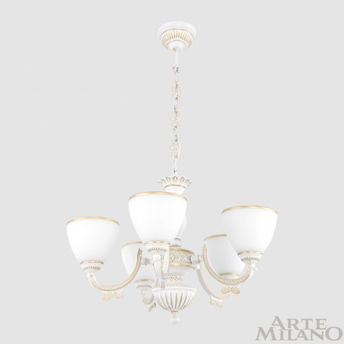 Подвесная люстра Arte Milano 342837/5 WT+G изображение в интернет-магазине Cramer Light фото 4