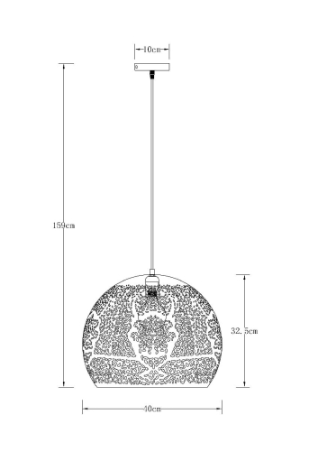 Подвесной светильник Arte Lamp Celesta A7057SP-1BK изображение в интернет-магазине Cramer Light фото 4