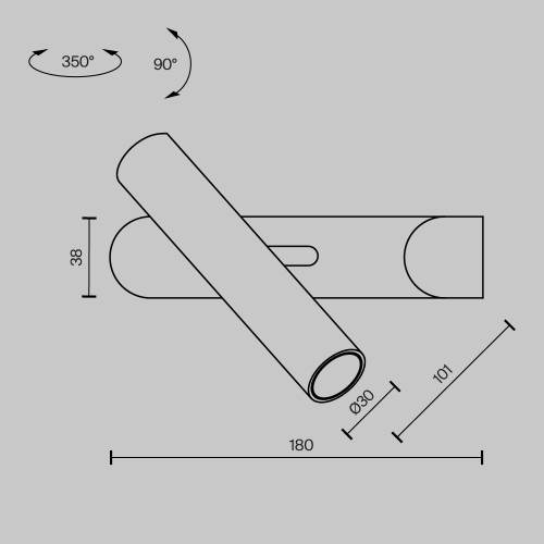 Настенный светильник Maytoni Paradox MOD442WL-L8B3K1 изображение в интернет-магазине Cramer Light фото 7