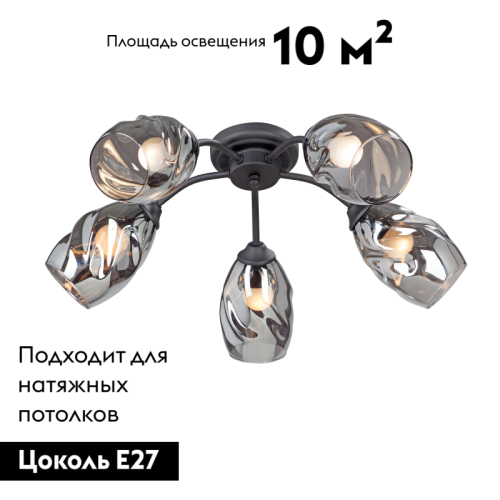 Потолочная люстра Vitaluce V4936-1/5PL изображение в интернет-магазине Cramer Light фото 2