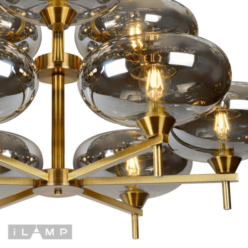 Подвесная люстра iLamp Rivoli 6607/9 GD изображение в интернет-магазине Cramer Light фото 2