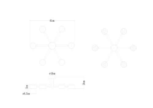 Потолочные люстры Arte Lamp Tenda A1624PL-6WH изображение в интернет-магазине Cramer Light фото 3