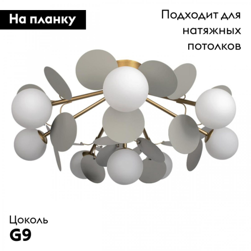 Потолочная люстра Loft IT Matisse 10008/8C Grey изображение в интернет-магазине Cramer Light фото 2