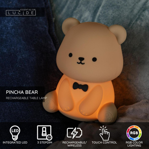 Настольная лампа Lucide Pincha Bear 54500/01/43 изображение в интернет-магазине Cramer Light фото 3