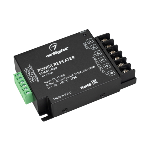 Усилитель Arlight Smart-RGB (12-24V, 3x10A) 027125 изображение в интернет-магазине Cramer Light