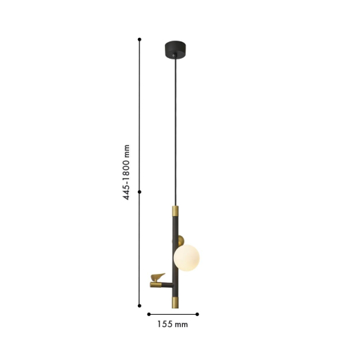 Подвесной светильник Favourite Sparrow 4324-1P изображение в интернет-магазине Cramer Light фото 3
