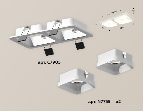 Встраиваемый светильник Ambrella Light Techno XC7905013 (C7905, N7755) изображение в интернет-магазине Cramer Light фото 3