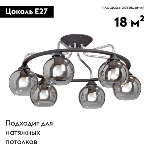 Потолочная люстра Vitaluce V4308-1/6PL изображение в интернет-магазине Cramer Light фото 2