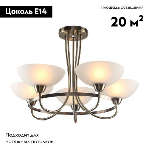 Подвесная люстра Moderli Lione V1204-5C изображение в интернет-магазине Cramer Light фото 2