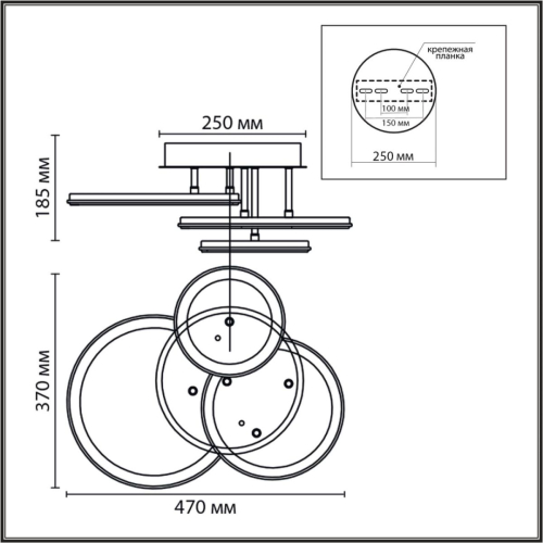 Потолочная люстра Lumion Ledio Alis Smart 8380/60CL изображение в интернет-магазине Cramer Light фото 2