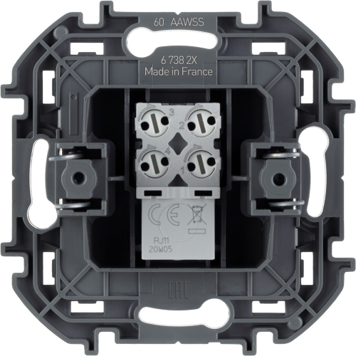 Розетка телефонная RJ11 Legrand Inspiria 673820 дополнительное фото фото 2