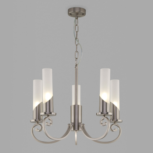 Подвесная люстра Eurosvet 60117/5 никель Smart a050018 изображение в интернет-магазине Cramer Light