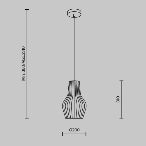 Подвесной светильник Maytoni Roots MOD191PL-01W изображение в интернет-магазине Cramer Light фото 6