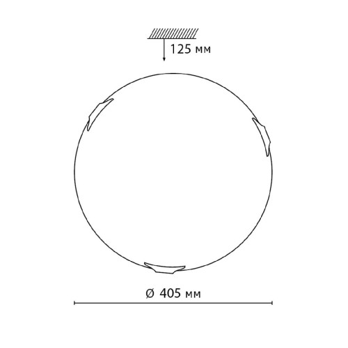 Настенно-потолочный светильник Sonex Lufe 7601/DL изображение в интернет-магазине Cramer Light фото 2