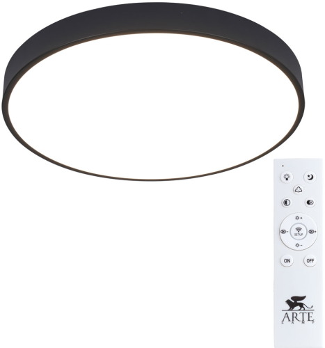 Потолочный светодиодный светильник Arte Lamp Arena A2672PL-1BK изображение в интернет-магазине Cramer Light фото 3