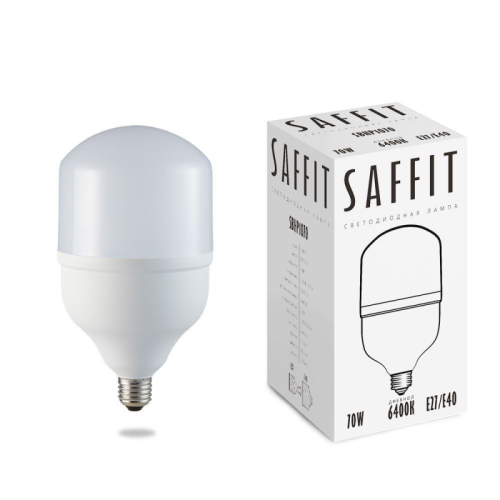 Лампа светодиодная Saffit SBHP1070 E27-E40 70W 6400K 55099 изображение в интернет-магазине Cramer Light