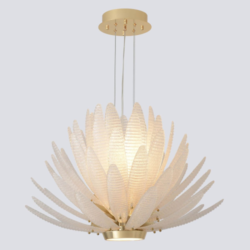 Подвесная люстра Crystal Lux ARTICHOKE SP8+1 GOLD изображение в интернет-магазине Cramer Light фото 3