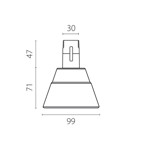 Трековый однофазный светильник Lightstar Due Hermes 210947 изображение в интернет-магазине Cramer Light фото 2