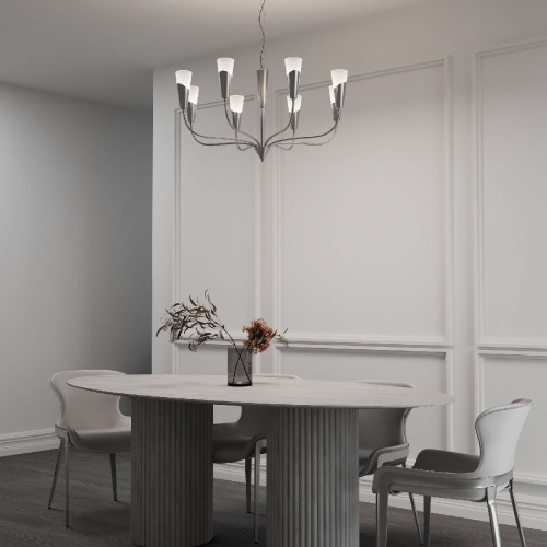 Подвесная люстра Eurosvet 60167/8 никель Smart a068285 изображение в интернет-магазине Cramer Light фото 6