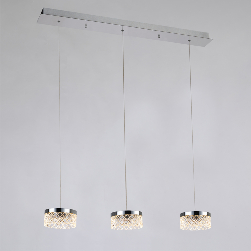 Подвесной светильник Delight Collection MD21020075 MD21020075-3B chrome изображение в интернет-магазине Cramer Light фото 2