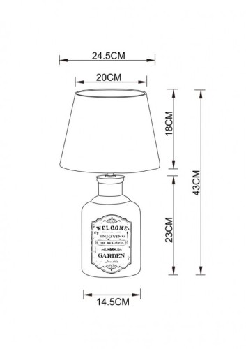 Настольная лампа ARTE Lamp A4272LT-1GY изображение в интернет-магазине Cramer Light фото 5