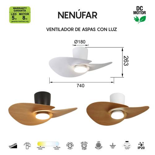 Люстра-вентилятор Mantra Nenufar 9467 изображение в интернет-магазине Cramer Light фото 8
