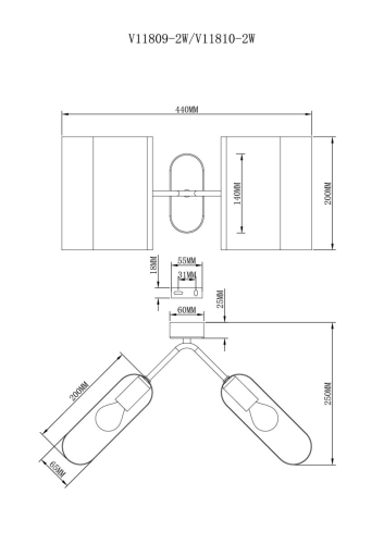 Бра Moderli Metalicana V11809-2W изображение в интернет-магазине Cramer Light фото 9
