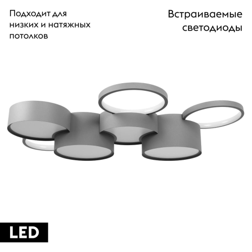 Потолочная люстра Loft IT Pin 10317/7 Grey изображение в интернет-магазине Cramer Light фото 2