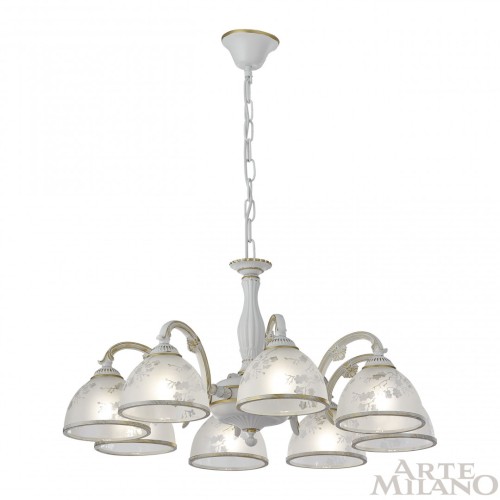 Подвесная люстра Arte Milano 349737/8 WT+G изображение в интернет-магазине Cramer Light фото 3