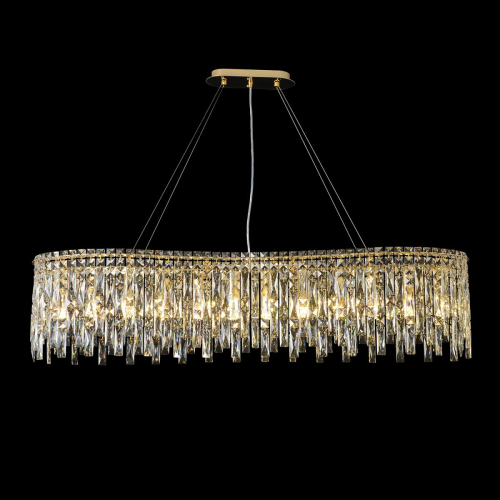 Подвесная люстра Crystal Lux ABRIL SP12 L1200 GOLD изображение в интернет-магазине Cramer Light фото 3