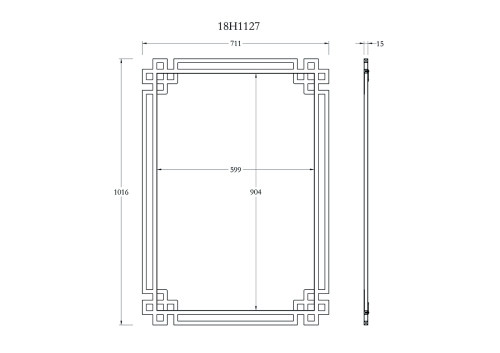Зеркало Garda Decor KFE1270 изображение в интернет-магазине Cramer Light фото 3