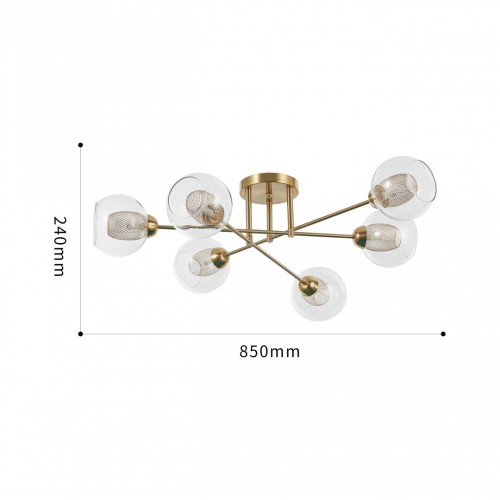 Потолочная люстра Arte Milano Neapolis 272880/6 GD изображение в интернет-магазине Cramer Light фото 12