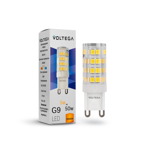 Лампа светодиодная Voltega Simple Capsule 5W 3000K G9 7185 изображение в интернет-магазине Cramer Light фото 2